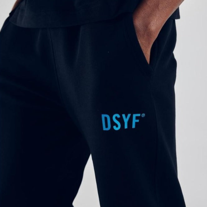 DSYF Blue Logo Black Joggers